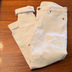 KUT Catherine Boyfriend white jeans